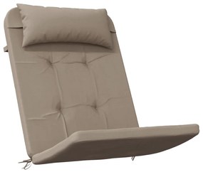 vidaXL Μαξιλάρια Καρέκλας Adirondack 2 τεμ. Taupe από Ύφασμα Oxford
