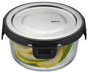 Δοχείο Φαγητού Στρογγυλό Milo GEFU-12747 400ml 13,8x6,1cm Clear-Silver Gefu Glass