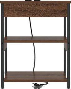 vidaXL Κομοδίνο Καφέ δρυς 41 x 31 x 51 εκ. Επεξεργασμένο Ξύλο