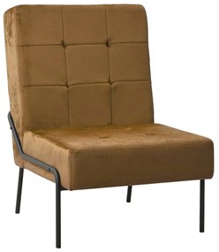 Καρέκλα Χαλάρωσης 65 x 79 x 87 Καφέ Βελούδινη - Καφέ