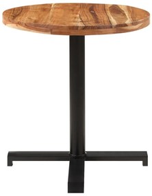 Τραπέζι Bistro Στρογγυλό Ø70 x 75 εκ. Μασίφ Ξύλο Ακακίας - Καφέ