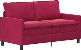 vidaXL Σετ Καναπέ 2 pcs Κόκκινο Βελούδο