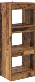 vidaXL Βιβλιοθήκη 3 επιπέδων 40 x 30 x 103 εκ. Επεξεργασμένο Ξύλο