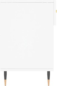vidaXL Παπουτσοθήκη Λευκή 102 x 35 x 55 εκ. από Επεξεργασμένο Ξύλο