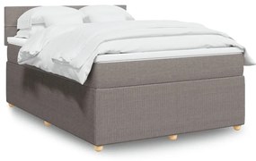 ΚΡΕΒΑΤΙ BOXSPRING ΜΕ ΣΤΡΩΜΑ TAUPE 160X200 ΕΚ. ΥΦΑΣΜΑΤΙΝΟ 3287511