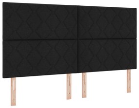 vidaXL LED Κεφαλάκι  Σχεδίαση Διαμαντιών Μαύρο 180 εκ Υφασμάτινο