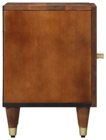 vidaXL Κομοδίνο καφέ μελί 40 x 33 x 46 εκ. Μασίφ ξύλο μάνγκο