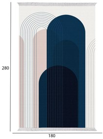 Χαλί Σαλονιού Με Κρόσια Josiane Πολύχρωμο 180X280 Εκ.