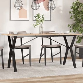 vidaXL Πόδια Τραπεζαρίας σε Σχήμα «Y» 140x60x73 εκ. Ατσάλι