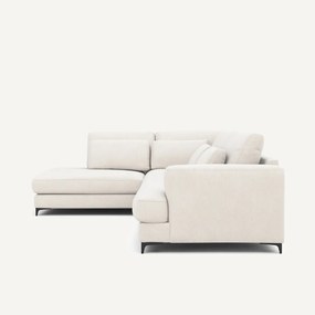 Καναπές γωνιακός αριστερός από βελούδινο chenille, Marsile