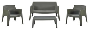 ΣΕΤ LOUNGE 4ΤΜΧ SLEEK HM21275.05 DARK OLIVE GREEN ΠΟΛΥΠΡΟΠΥΛΕΝΙΟ