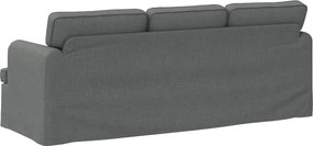 vidaXL Καναπές Σκούρο Γκρι