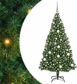 vidaXL Τεχνητό Χριστουγεννιάτικο Δέντρο με 300 LED Πράσινο 180 cm