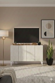 Console Lipa 120 - White, Travertine White
Travertine