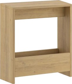 Τραπεζάκι βοηθητικό Simpi Megapap χρώμα sapphire oak 55x20x60εκ.