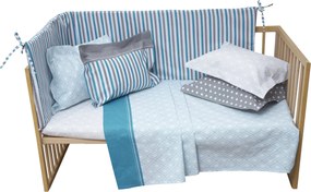 Μαξιλαροθήκη 35x40+4 Baby Mix &amp; Match 31 Πετρόλ