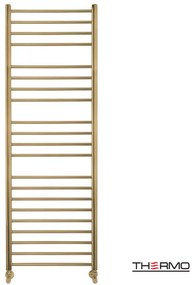 Thermo Bellavia Θερμαινόμενη πετσετοκρεμάστρα 150x50cm Brushed Brass Gold ΔΕΝ ΠΕΡΙΛΑΜΒΑΝΤΟΝΤΑΙ ΔΙΑΚΟΠΤΕΣ &amp; ΑΝΤΙΣΤΑΣΕΙΣ