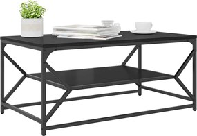 vidaXL Τραπεζάκι σαλονιού Μαύρη Οξυά 90 x 50 x 40 cm