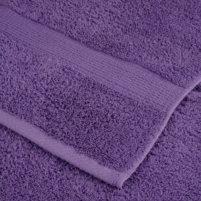 vidaXL Πετσέτες Premium SOLUND 10 Τεμ. Μοβ 100x200 εκ. 600 γρ/μ²