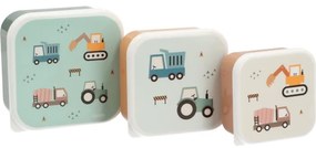 Σετ 3 φαγητοδοχείων Trucks