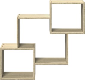 vidaXL Ντουλάπι Τοίχου Sonoma Δρυς 78x18x71 εκ. από Επεξεργασμένο Ξύλο