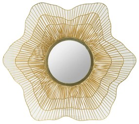 Artekko Artekko Mirror Καθρέπτης Τοίχου Μέταλλο Γυαλί Χρυσό (68.6x6x68.6)cm 45065