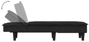 vidaXL Ανάκλιντρο μΑΎΡΟ Βελούδινο