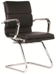 Καρέκλα Υποδοχής BF4800V Black EO235 54x55x95 cm Σετ 2τμχ