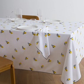 Τραπεζομάντηλο με στάμπα, βαμβακερό, CITRON