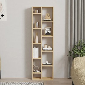 Βιβλιοθήκη Minicu pakoworld σε oak απόχρωση 44,4x19,6x150εκ (1 τεμάχια)