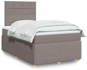 ΚΡΕΒΑΤΙ BOXSPRING ΜΕ ΣΤΡΩΜΑ TAUPE 120X190 ΕΚ. ΥΦΑΣΜΑΤΙΝΟ 3294299