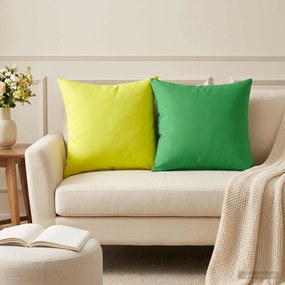 vidaXL Κάλυμμα Μαξιλαριού 2 pcs HEERLEN Πράσινο 45 x 45 cm Πολυεστέρας