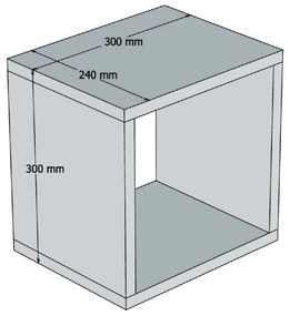 ΣΕΤ ΡΑΦΙΑ ΤΟΙΧΟΥ 5ΤΜΧ ΜΕΛΑΜΙΝΗΣ HM9519.05 ΜΠΛΕ 30x30x24Y εκ.