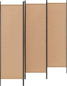 vidaXL 5-Panel Διχοτόμος Μπεζ 250 x 180 cm Ύφασμα