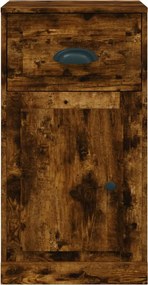 vidaXL Ντουλάπι με Συρτάρι Καπνιστή Δρυς 40x50x75 εκ. Επεξεργ. Ξύλο