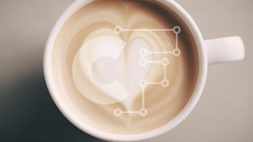 Intra Συλλεκτικό Ξύλινο Παζλ Plywood  4mm - Latte Art σε σχήμα καρδιάς Σε Ξύλινο Κουτί - Διαστάσεις: 10x10 cm – 25 κομμάτια