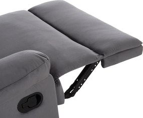 ΠΟΛΥΘΡΟΝΑ RELAX BRAYLEN HM3298.01 ΓΚΡΙ ΒΕΛΟΥΔΟ 85x90x95Υεκ.