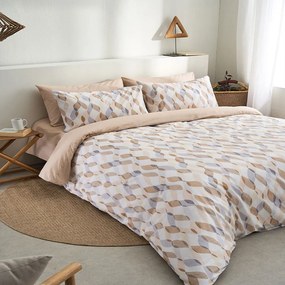 Σεντόνια Prato-1 (Σετ 4τμχ) Beige Vesta Home Υπέρδιπλo 240x270cm 100% Βαμβάκι