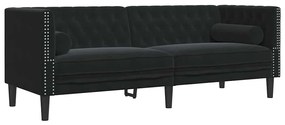 vidaXL Σετ Καναπέ 2 pcs Μαύρο Βελούδο