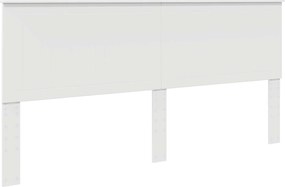 vidaXL Κεφαλάρι με κεφαλάρι Λευκό 200 cm Επεξεργασμένο ξύλο