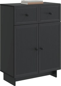 vidaXL Πλαϊνό γραφείο Μαύρο 66 x 34,5 x 90 εκ Επεξεργασμένο Ξύλο