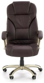 Καρέκλα γραφείου Houston 189, Σκούρο καφέ, 112x67x70cm, 15 kg, Με μπράτσα, Με ρόδες, Μηχανισμός καρέκλας: Κλίση | Epipla1.gr