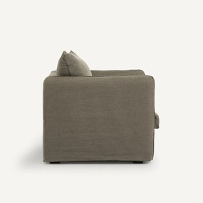 Πολυθρόνα από λινό stonewashed, Neo Chiquito