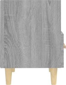 vidaXL Κομοδίνα 2 τεμ. Γκρι Sonoma 40 x 35 x 47 εκ.