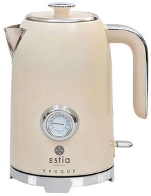 Βραστήρας Retro Epoque 06-12168 1,7Lt 2200W Cream Estia Ανοξείδωτο Ατσάλι