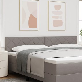 vidaXL Υφασμάτινο Κεφαλάρι Geometric με κεφαλάρι Taupe 200 cm ύφασμα