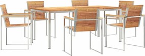 vidaXL Σέτ φαγητού για κήπο 7 pcs