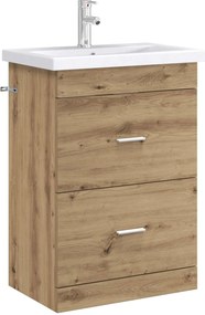vidaXL Ντουλάπι Κάτω από τον Νιπτήρα Artisan Δρυς 56 x 37,5 x 81 εκ