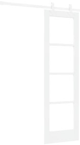 vidaXL Συρόμενη Πόρτα Λευκό 61 x 198.5 εκ. Ξύλο και μέταλλο
