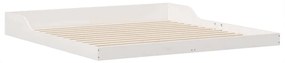 vidaXL Σκελετός Κρεβατιού Λευκό 200 x 220 cm Μασίφ ξύλο πεύκου